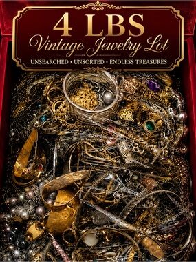 4 LB Jewelry Lot | 2 LB Organic Pulls + 2 LB Curated Wearable Mix